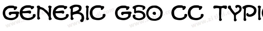 Generic G50 CC Typic字体转换